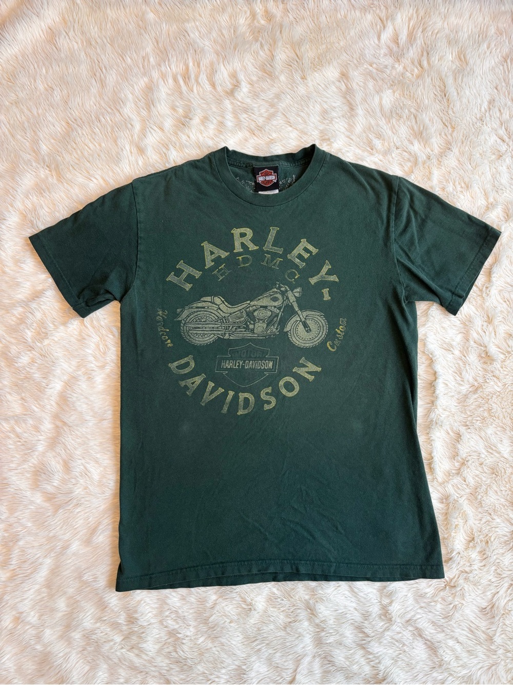 Harley Davidson Apache Junction AZ Dark Green Graphic Tee Mens Medium